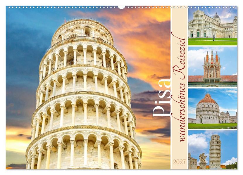 Pisa - wunderschönes Reiseziel (Wandkalender 2027 DIN A2 quer) CALVENDO Monatskalender