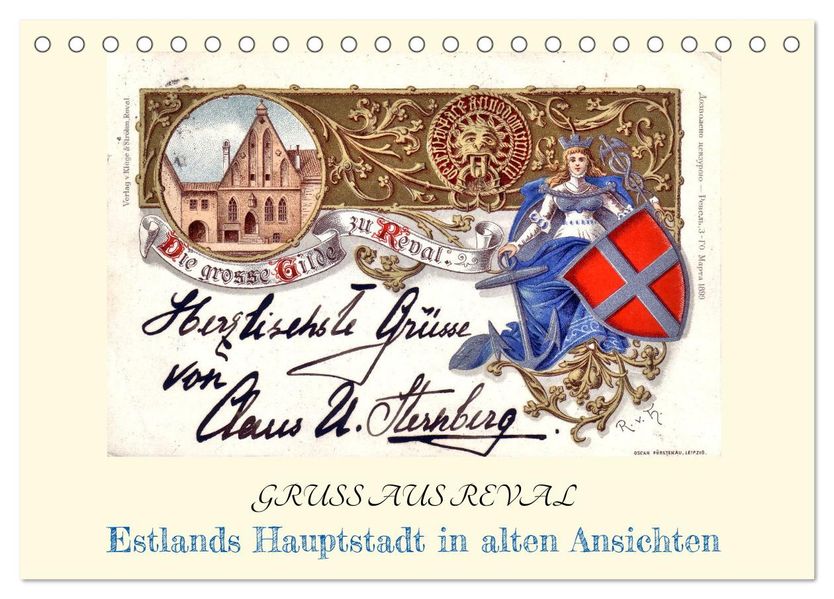 GRUSS AUS REVAL - Estlands Hauptstadt in alten Ansichten (Tischkalender 2027 DIN A5 quer) CALVENDO Monatskalender