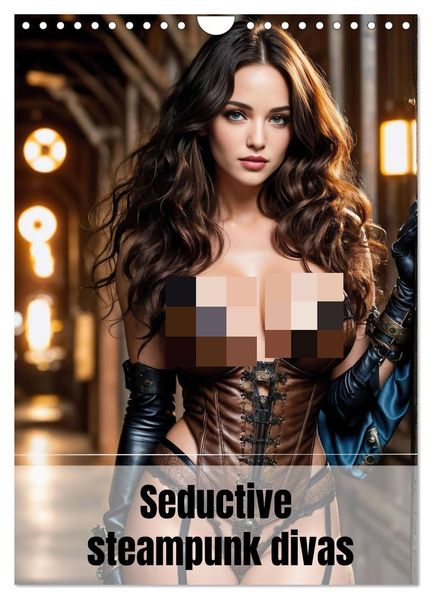 Seductive steampunk divas (Wall Calendar 2027 DIN A4 portrait) CALVENDO 12 Month Wall Calendar