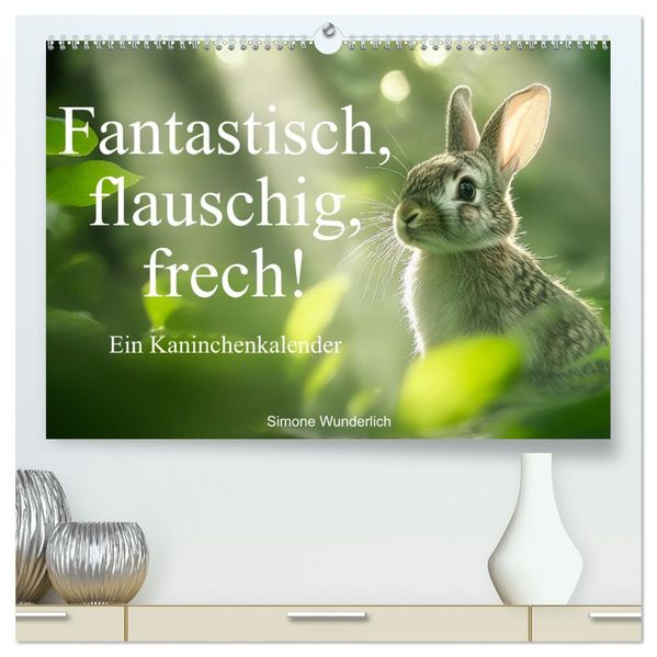Fantastisch flauschig frech! - Ein Kaninchenkalender (hochwertiger Premium Wandkalender 2027 DIN A2 quer) Kunstdruck in Hochglanz
