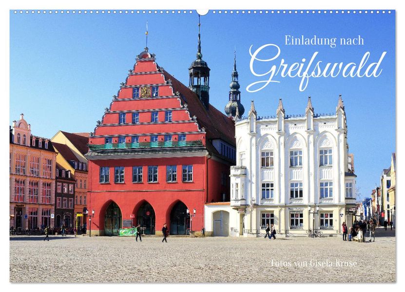 Einladung nach Greifswald (Wandkalender 2027 DIN A2 quer) CALVENDO Monatskalender