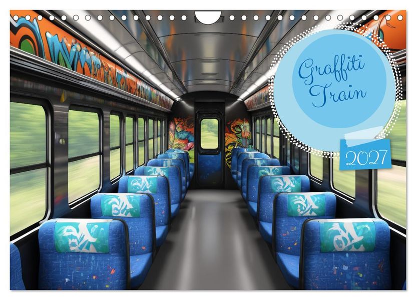 Graffiti Train (Wandkalender 2027 DIN A4 quer) CALVENDO Monatskalender