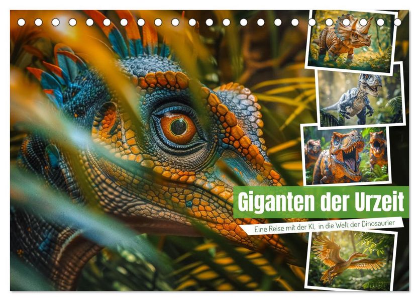 Giganten der Urzeit (Tischkalender 2027 DIN A5 quer) CALVENDO Monatskalender