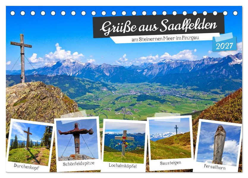 Grüße aus Saalfelden (Tischkalender 2027 DIN A5 quer) CALVENDO Monatskalender