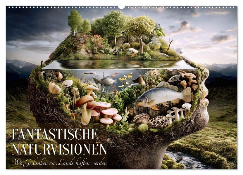 Fantastische Naturvisionen. Wo Gedanken zu Landschaften werden (Wandkalender 2027 DIN A2 quer) CALVENDO Monatskalender