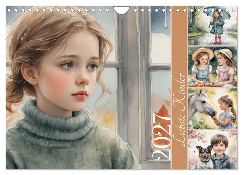 Liebste Kinder (Wandkalender 2027 DIN A4 quer) CALVENDO Monatskalender