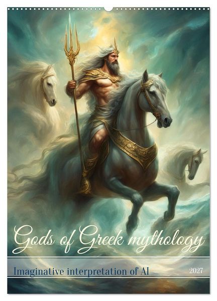 Gods of Greek mythology (Wall Calendar 2027 DIN A2 portrait) CALVENDO 12 Month Wall Calendar