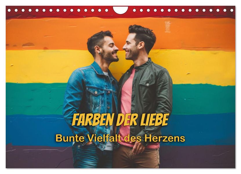 Farben der Liebe: Bunte Vielfalt des Herzens (Wandkalender 2027 DIN A4 quer) CALVENDO Monatskalender