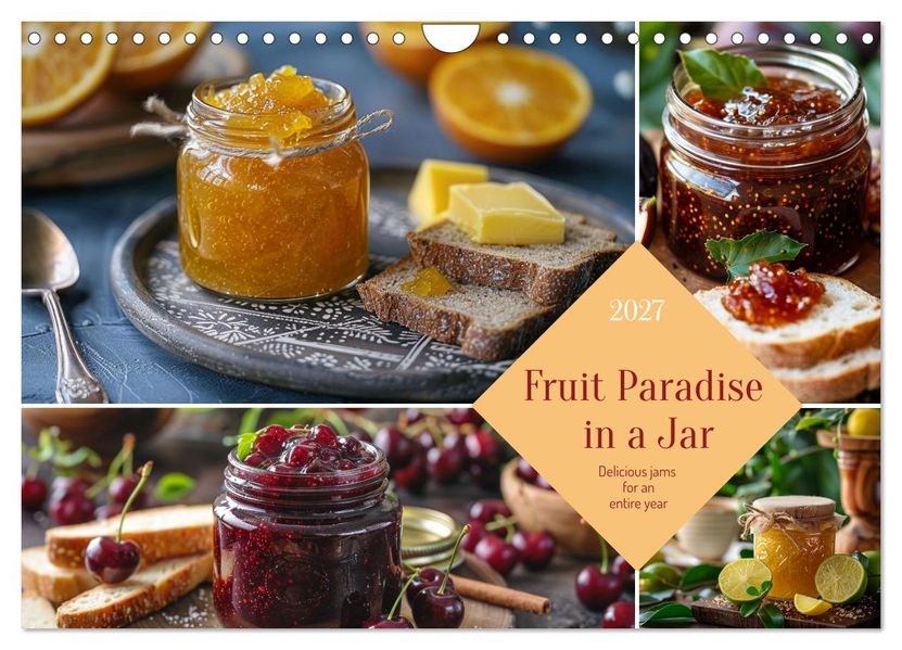 Fruit Paradise in a Jar (Wall Calendar 2027 DIN A4 landscape) CALVENDO 12 Month Wall Calendar