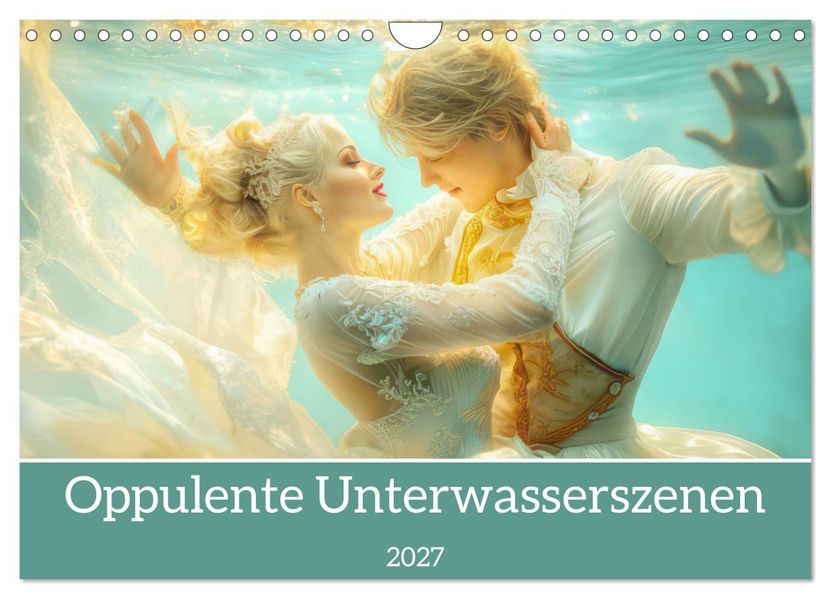 Opulente Unterwasserromanzen (Wandkalender 2027 DIN A4 quer) CALVENDO Monatskalender