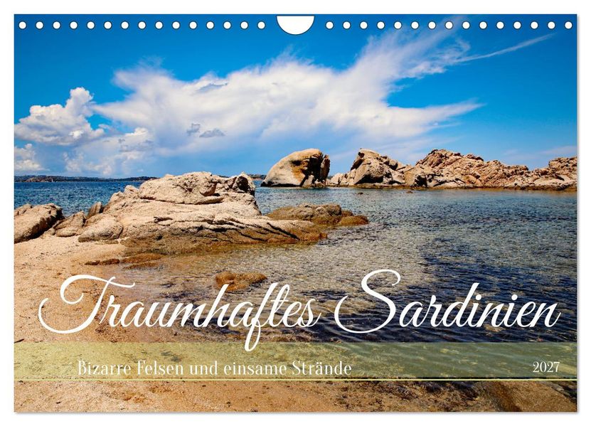 Traumhaftes Sardinien (Wandkalender 2027 DIN A4 quer) CALVENDO Monatskalender