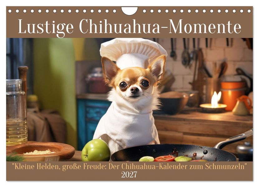 Lustige Chihuahua-Momente (Wandkalender 2027 DIN A4 quer) CALVENDO Monatskalender