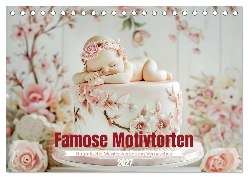Famose Motivtorten (Tischkalender 2027 DIN A5 quer) CALVENDO Monatskalender