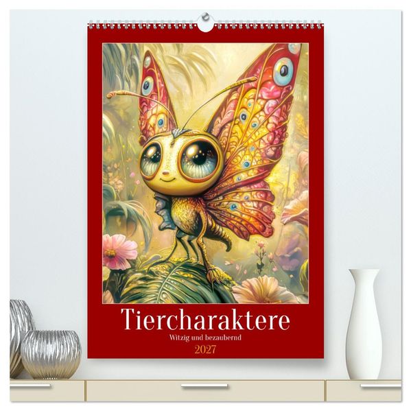 Tiercharaktere - Witzig und bezaubernd (hochwertiger Premium Wandkalender 2027 DIN A2 hoch) Kunstdruck in Hochglanz