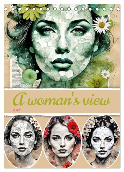 A woman's view (Desk Calendar 2027 DIN A5 portrait) CALVENDO 12 Month DeskCalendar
