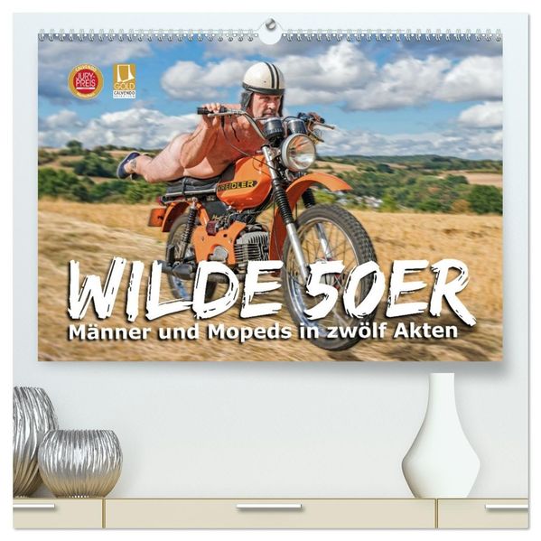 Wilde50er (hochwertiger Premium Wandkalender 2027 DIN A2 quer) Kunstdruck in Hochglanz