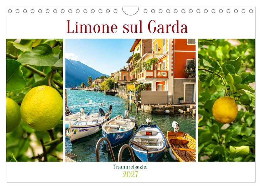 Limone sul Garda - Traumreiseziel (Wandkalender 2027 DIN A4 quer) CALVENDO Monatskalender