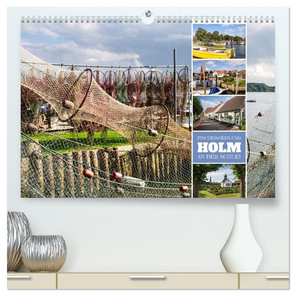Fischersiedlung Holm an der Schlei (hochwertiger Premium Wandkalender 2027 DIN A2 quer) Kunstdruck in Hochglanz