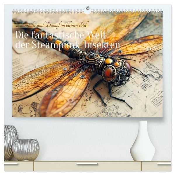 Die fantastische Welt der Steampunk-Insekten (hochwertiger Premium Wandkalender 2027 DIN A2 quer) Kunstdruck in Hochglanz