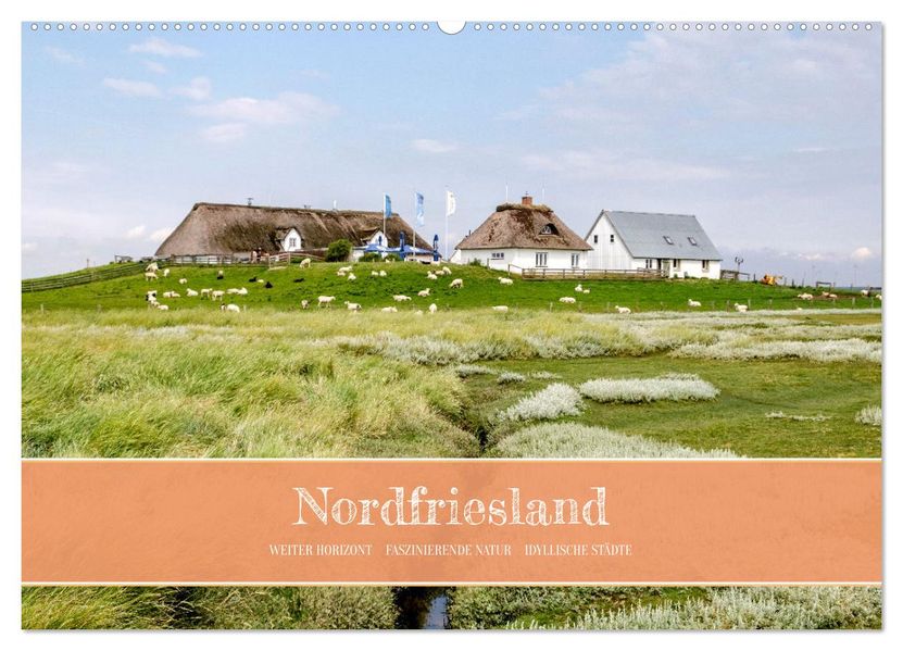 Nordfriesland - weiter Horizont faszinierende Natur idyllische Städte (Wandkalender 2027 DIN A2 quer) CALVENDO Monatskalender