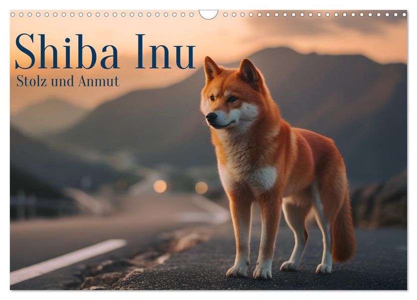 Shiba Inu - Stolz und Anmut (Wandkalender 2027 DIN A3 quer) CALVENDO Monatskalender