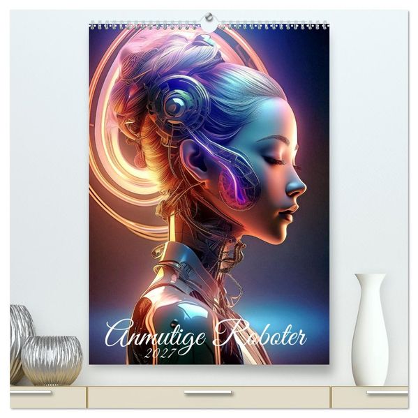 Anmutige Roboter (hochwertiger Premium Wandkalender 2027 DIN A2 hoch) Kunstdruck in Hochglanz