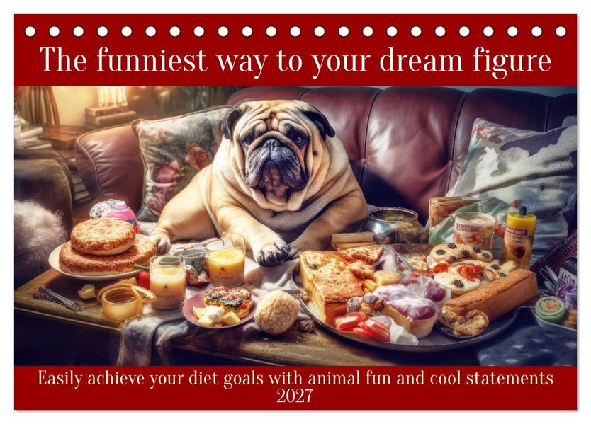 The funniest way to your dream figure (Desk Calendar 2027 DIN A5 landscape) CALVENDO 12 Month DeskCalendar