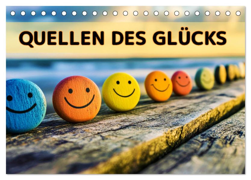 Quellen des Glücks (Tischkalender 2027 DIN A5 quer) CALVENDO Monatskalender