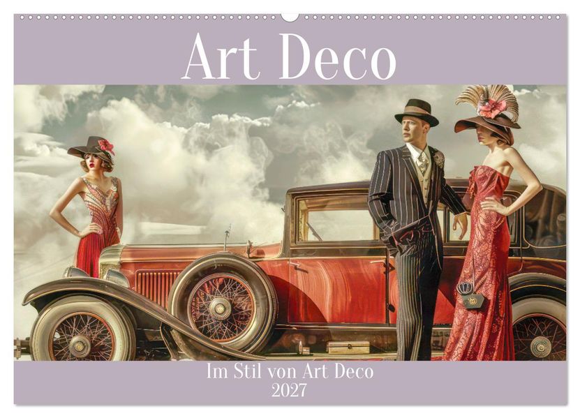 Art Deco - Im Stil von Art Deco (Wandkalender 2027 DIN A2 quer) CALVENDO Monatskalender