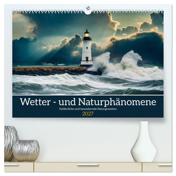 Wetter- und Naturphänomene (hochwertiger Premium Wandkalender 2027 DIN A2 quer) Kunstdruck in Hochglanz