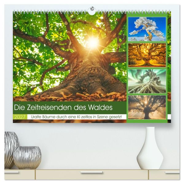 Die Zeitreisenden des Waldes (hochwertiger Premium Wandkalender 2027 DIN A2 quer) Kunstdruck in Hochglanz