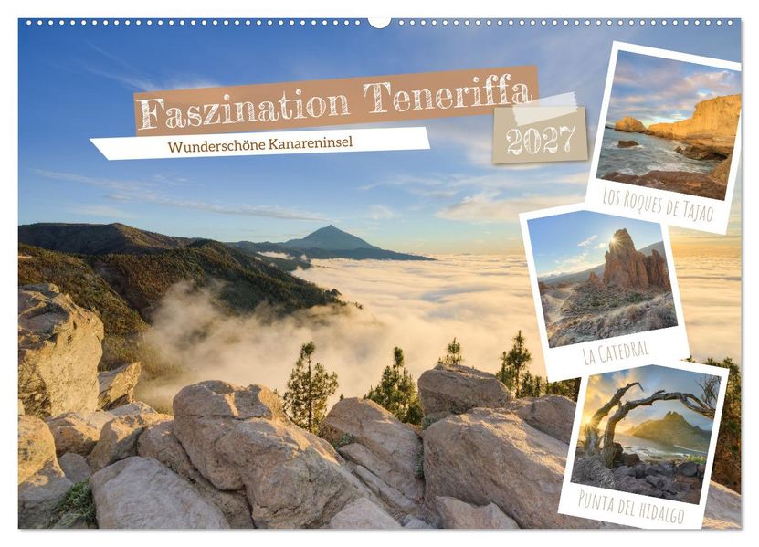 Faszination Teneriffa (Wandkalender 2027 DIN A2 quer) CALVENDO Monatskalender