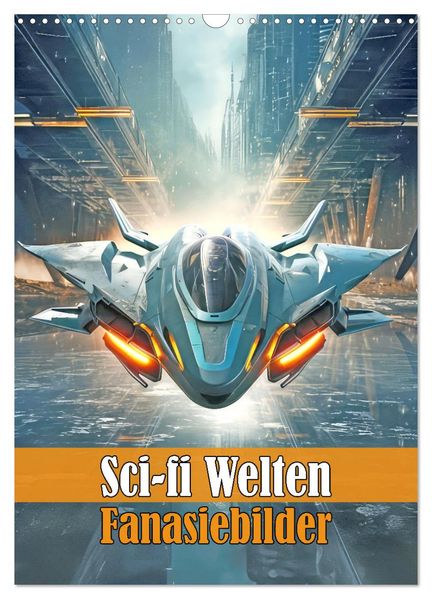Sci-fi Welten - Fantasiebilder (Wandkalender 2027 DIN A3 hoch) CALVENDO Monatskalender