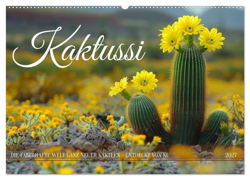 Kaktussi (Wandkalender 2027 DIN A2 quer) CALVENDO Monatskalender