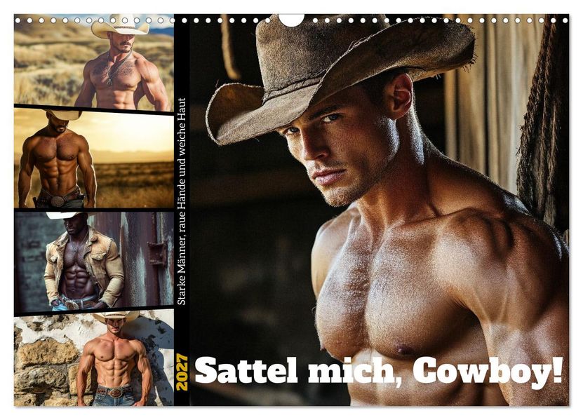 Sattel mich Cowboy! (Wandkalender 2027 DIN A3 quer) CALVENDO Monatskalender