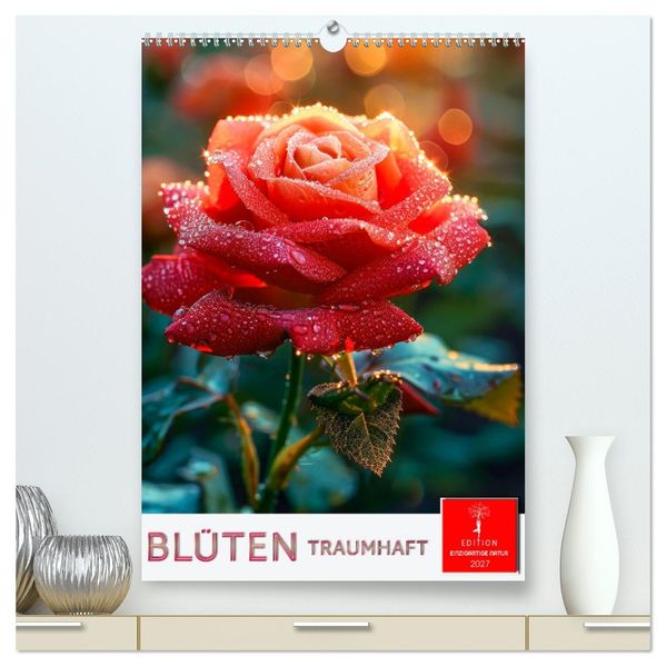Blüten traumhaft (hochwertiger Premium Wandkalender 2027 DIN A2 hoch) Kunstdruck in Hochglanz
