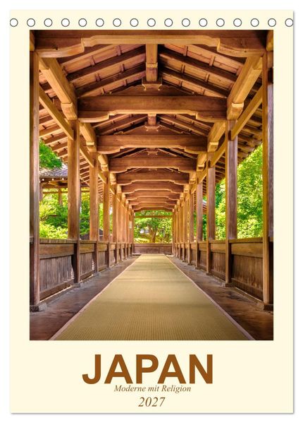 Japan - Moderne mit Religion (Tischkalender 2027 DIN A5 hoch) CALVENDO Monatskalender