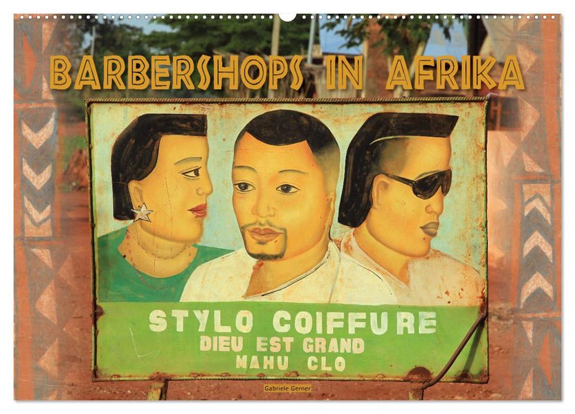 Barbershops in Afrika (Wandkalender 2027 DIN A2 quer) CALVENDO Monatskalender