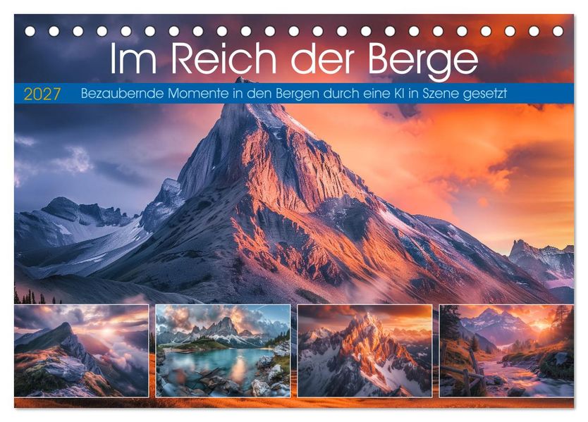 Im Reich der Berge (Tischkalender 2027 DIN A5 quer) CALVENDO Monatskalender