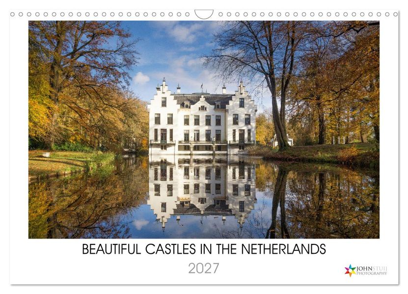 Beautiful castles in the Netherlands (Wall Calendar 2027 DIN A3 landscape) CALVENDO 12 Month Wall Calendar