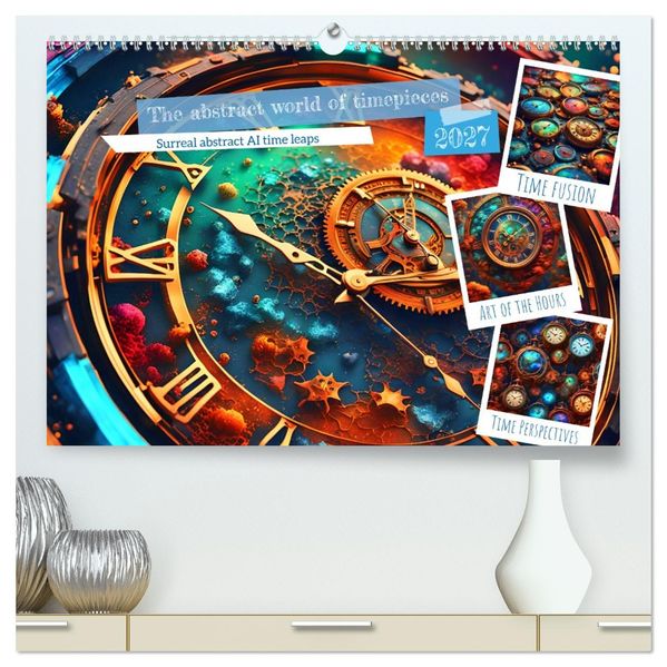 The abstract world of timepiece (High Quality Premium Wall Calendar 2027 DIN A2 landscape)CALVENDO 12 Month Wall Calendar