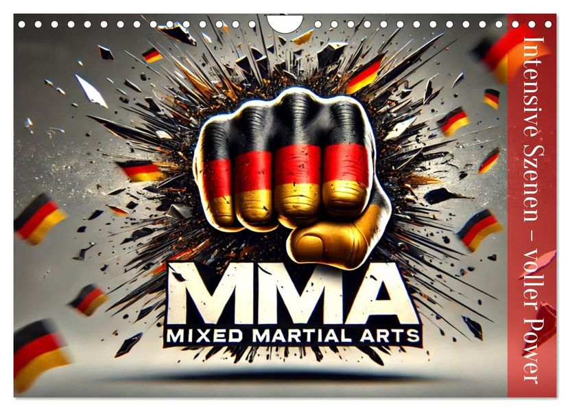 MMA Germany - Mixed Martial Arts Power (Wandkalender 2027 DIN A4 quer) CALVENDO Monatskalender