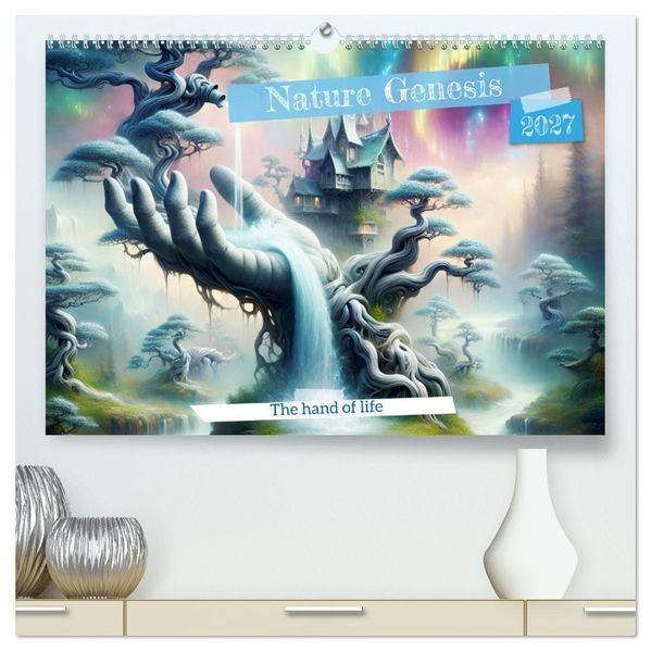 Nature Genesis - The hand of life (High Quality Premium Wall Calendar 2027 DIN A2 landscape)CALVENDO 12 Month Wall Calendar