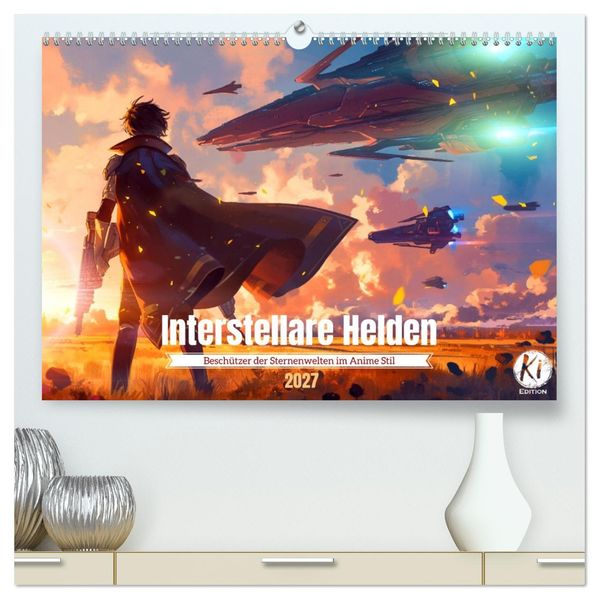 Interstellare Helden (hochwertiger Premium Wandkalender 2027 DIN A2 quer) Kunstdruck in Hochglanz