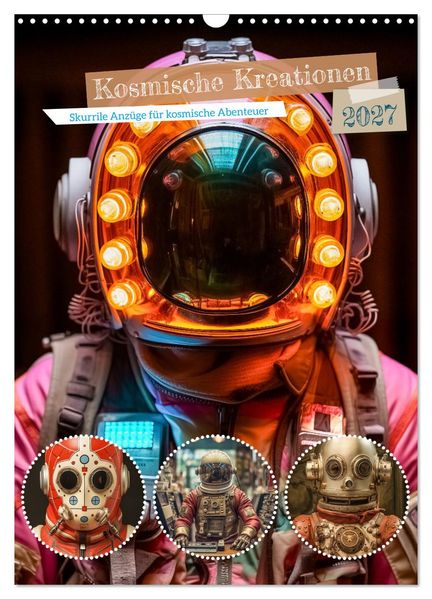 Kosmische Kreationen (Wandkalender 2027 DIN A3 hoch) CALVENDO Monatskalender