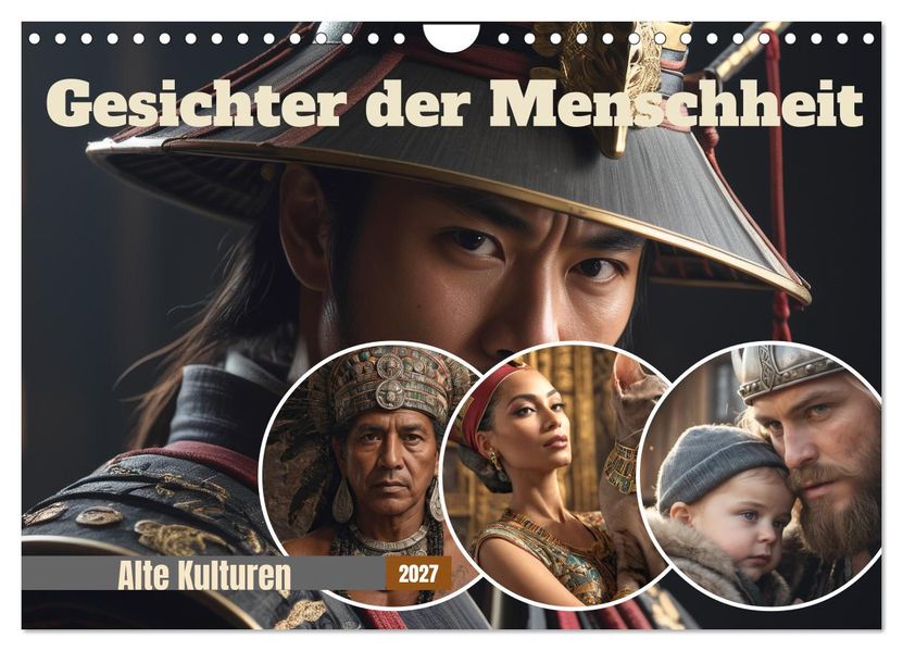 Gesichter der Menschheit (Wandkalender 2027 DIN A4 quer) CALVENDO Monatskalender