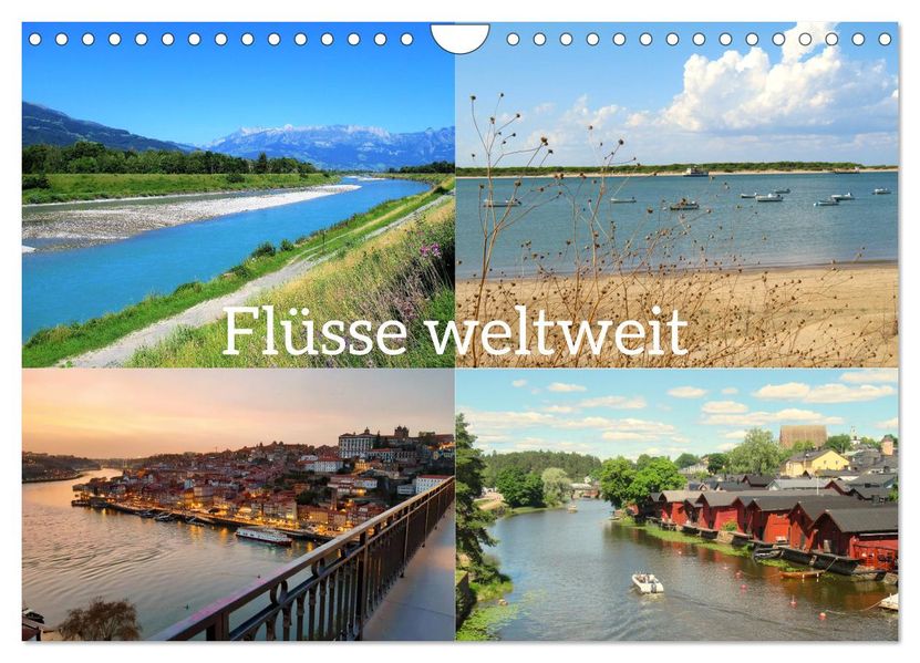 Flüsse weltweit (Wandkalender 2027 DIN A4 quer) CALVENDO Monatskalender