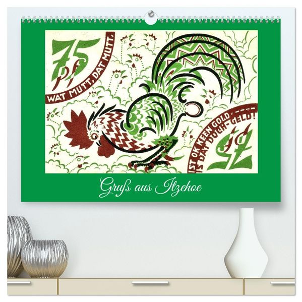 Gruß aus Itzehoe (hochwertiger Premium Wandkalender 2027 DIN A2 quer) Kunstdruck in Hochglanz