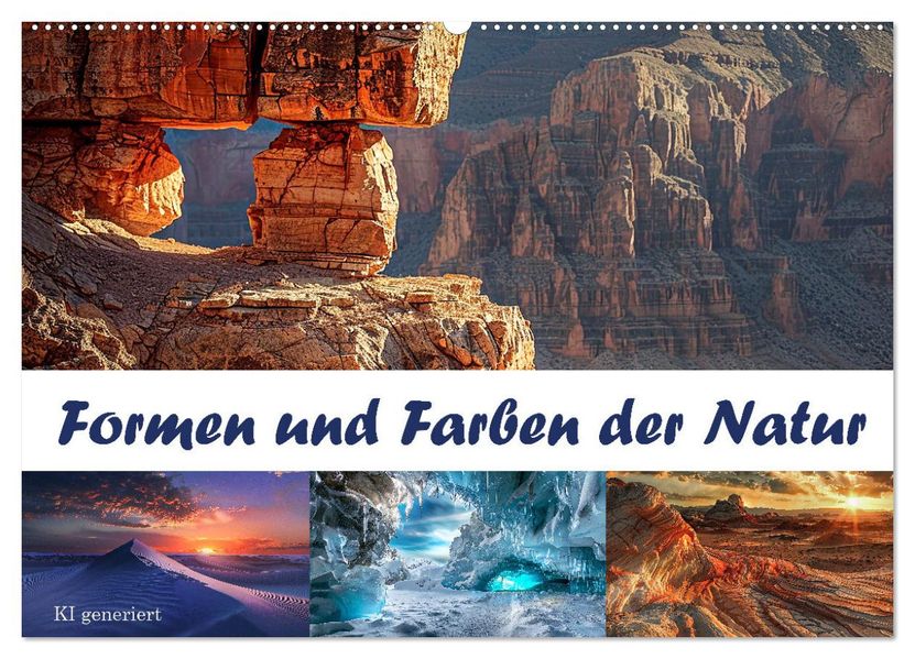 Formen und Farben der Natur (Wandkalender 2027 DIN A2 quer) CALVENDO Monatskalender