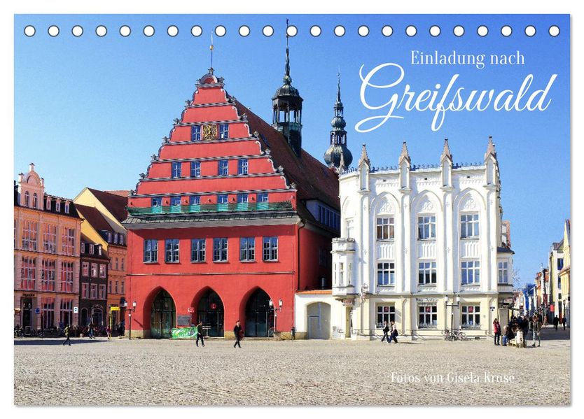 Einladung nach Greifswald (Tischkalender 2027 DIN A5 quer) CALVENDO Monatskalender